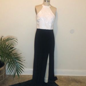 Long Formal Halter Neck Gown